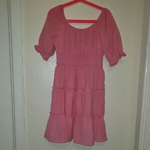 Pink Kids Casual Dress
